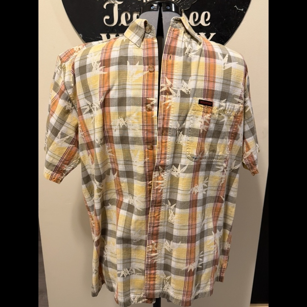 Wolverine Casual Button Down Shirt in Orange and Yellow